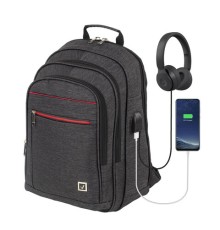 Рюкзак BRAUBERG FUNCTIONAL с отделением для ноутбука, 3 отделения, USB-порт, 