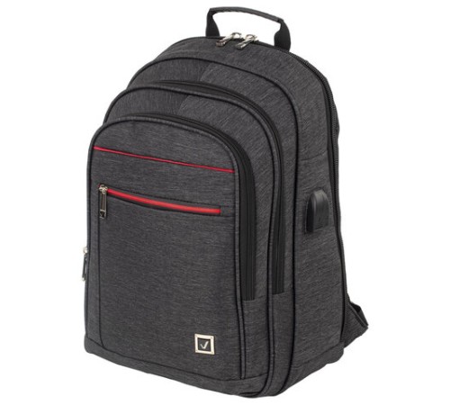 Рюкзак BRAUBERG FUNCTIONAL с отделением для ноутбука, 3 отделения, USB-порт, 