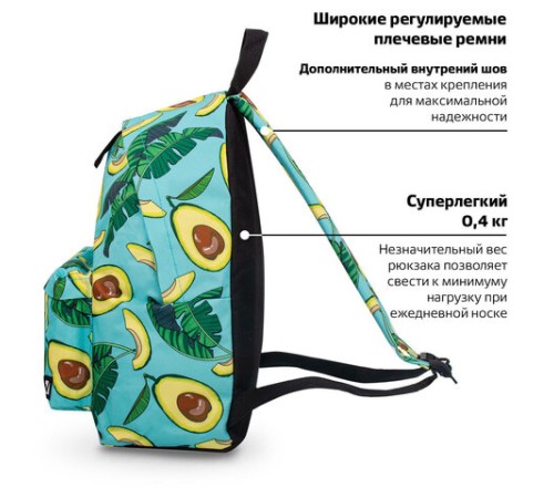 Рюкзак BRAUBERG СИТИ-ФОРМАТ универсальный, 