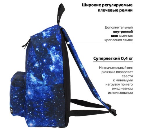 Рюкзак BRAUBERG СИТИ-ФОРМАТ универсальный, 