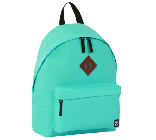 Рюкзак BRAUBERG СИТИ-ФОРМАТ один тон, универсальный, бирюзовый, 41х32х14 см, 229887