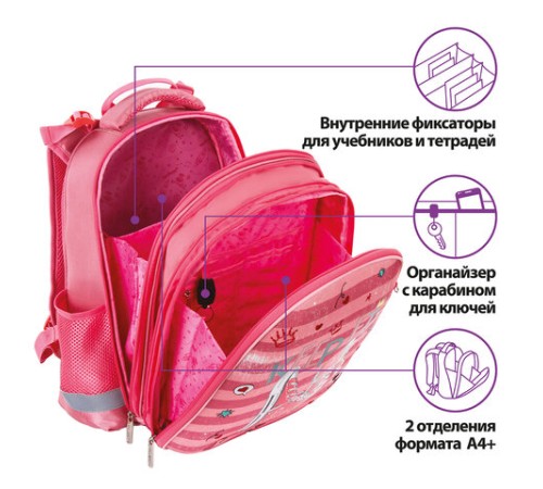 Ранец ЮНЛАНДИЯ EXTRA, с дополнительным объемом, 