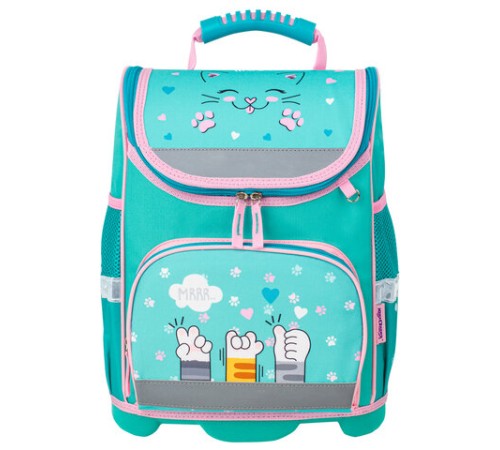 Ранец ЮНЛАНДИЯ WISE, 1 отделение, 3 кармана, устойчивое дно, 