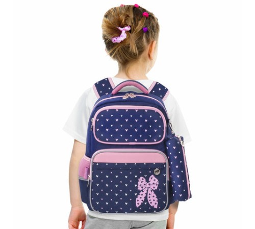 Рюкзак ЮНЛАНДИЯ COMPLETE с пеналом в комплекте, эрго-спинка, 