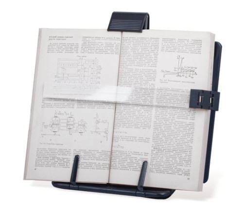 Подставка для книг, учебников, журналов BRAUBERG большая, регулируемый наклон, раздвижная, 230910