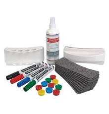 Набор для магнитно-маркерной доски (4 маркера, держатель, чистящее средство, стиратель, салфетки), 2х3, AS111