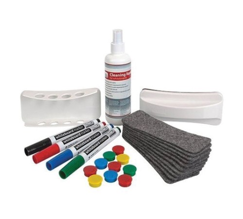 Набор для магнитно-маркерной доски (4 маркера, держатель, чистящее средство, стиратель, салфетки), 2х3, AS111