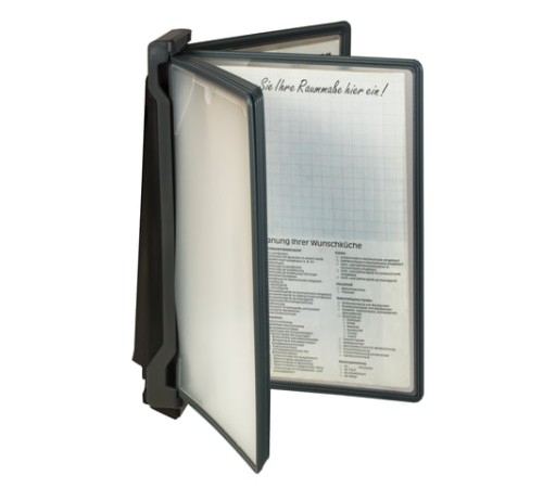 Демосистема настенная, с 10 серыми панелями А4, BRAUBERG, 231235