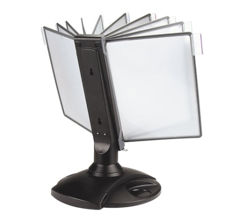 Демосистема настольная на 10 панелей, с 10 серыми панелями А4, вращающаяся, BRAUBERG ULTRA, 231236