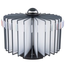 Демосистема настольная на 30 панелей, с 30 серыми панелями А4, вращающаяся, BRAUBERG, 231237