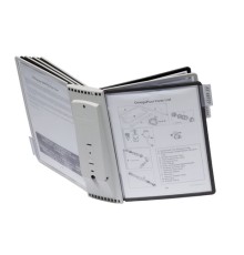 Демосистема настенная на 10 панелей, 5 черных и 5 серых панелей, DURABLE (Германия) 