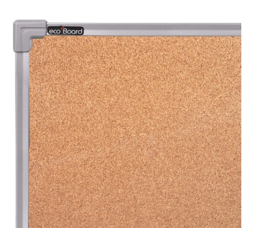 Доска пробковая для объявлений 100х60 см, металлическая рамка, BS, П-60, П*60
