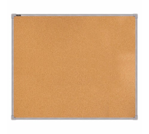 Доска пробковая для объявлений 100х120 см, металлическая рамка, BS, П-120, П*120
