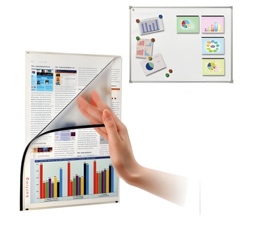 Магнитные папки-уголки для досок (220х300 мм), формат А4, КОМПЛЕКТ 5 шт., BS, ФМ-А4