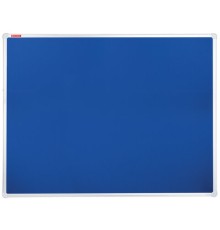 Доска c текстильным покрытием для объявлений 90х120 см синяя, ГАРАНТИЯ 10 ЛЕТ, РОССИЯ, BRAUBERG, 231701