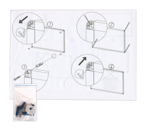 Доска пробковая для объявлений 45х60 см, алюминиевая рамка, ГАРАНТИЯ 10 ЛЕТ, РОССИЯ, BRAUBERG, 231711