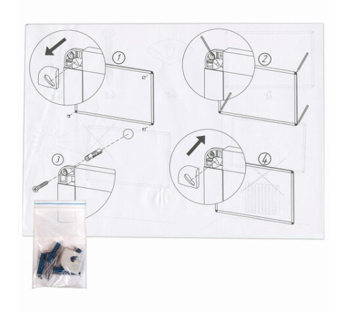 Доска пробковая для объявлений 60х90 см, алюминиевая рамка, ГАРАНТИЯ 10 ЛЕТ, РОССИЯ, BRAUBERG, 231712