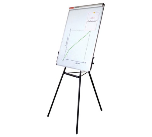 Доска-флипчарт магнитно-маркерная 70х100 см, тренога, ГАРАНТИЯ 10 ЛЕТ, BRAUBERG, 231720
