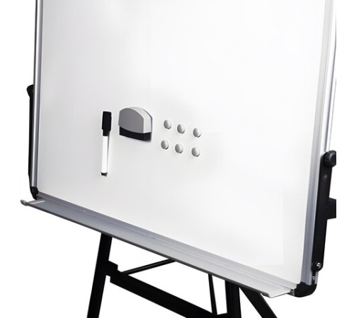Доска-флипчарт магнитно-маркерная 70х100 см, тренога, ГАРАНТИЯ 10 ЛЕТ, BRAUBERG, 231720