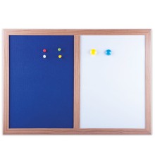 Доска комбинированная: магнитно-маркерная, текстильная для объявлений А3, 342х484 мм, BRAUBERG, 231995