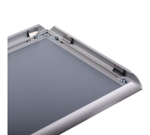 Рамка настенная для рекламы, А4 (210х297 мм), алюминиевый профиль, прижимные стороны, BRAUBERG, 232203