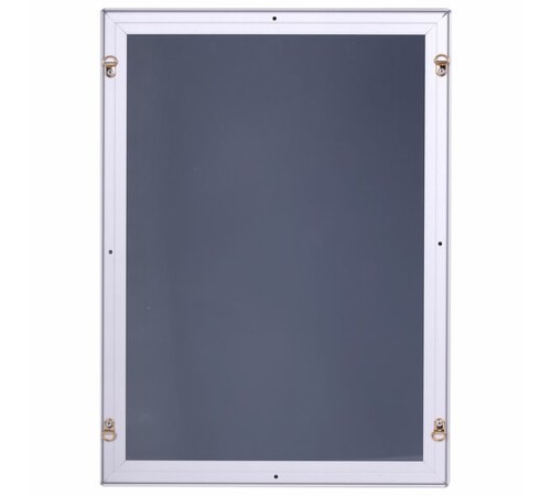 Рамка настенная для рекламы БОЛЬШОГО ФОРМАТА (297х420 мм), алюминиевая, прижимные стороны, BRAUBERG, 232204