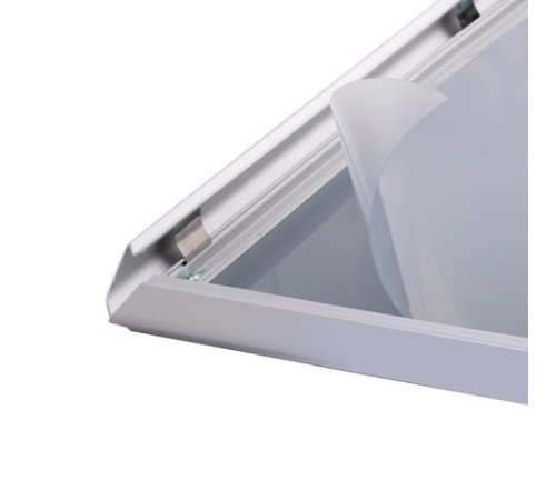 Рамка настенная для рекламы БОЛЬШОГО ФОРМАТА (594х841 мм), алюминий, прижимные стороны, BRAUBERG, 232206