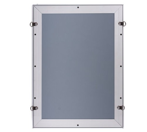 Рамка настенная для рекламы БОЛЬШОГО ФОРМАТА (594х841 мм), алюминий, прижимные стороны, BRAUBERG, 232206