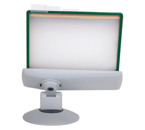 Демосистема настольная на 10 панелей, с 10 цветными панелями А4, вращающаяся, BRAUBERG, 235337