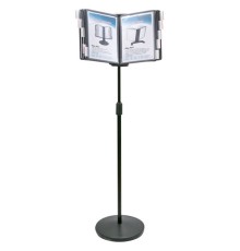 Демосистема напольная на 10 панелей, с 10 серыми панелями А4, BRAUBERG, 235339