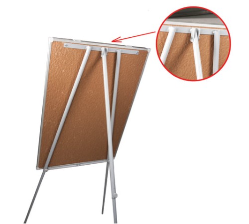 Доска-флипчарт магнитно-маркерная 70х100 см, ГАРАНТИЯ 10 ЛЕТ, РОССИЯ, BRAUBERG Стандарт, 235526