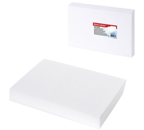 Салфетки сменные для стирателя магнитного 235528 (160х240 мм), КОМПЛЕКТ 100 шт., РОССИЯ, BRAUBERG, 235529