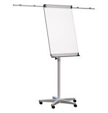 Доска-флипчарт магнитно-маркерная 70х100 см, передвижная, держатели для бумаги, 2х3 (Польша), TF02/2011