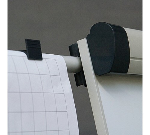 Доска-флипчарт магнитно-маркерная 70х100 см, передвижная, держатели для бумаги, 2х3 (Польша), TF02/2011