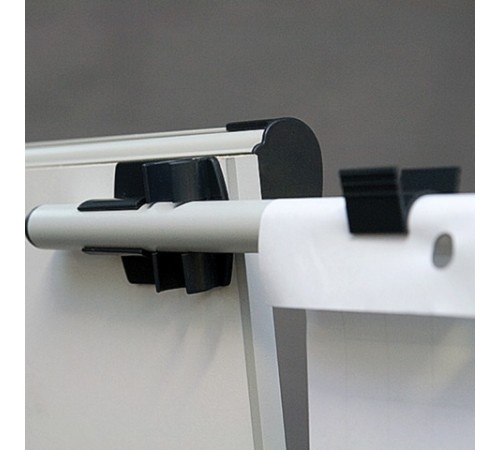 Доска-флипчарт магнитно-маркерная 70х100 см, передвижная, держатели для бумаги, 2х3 (Польша), TF02/2011