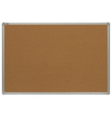 Доска пробковая для объявлений 100x150 см, алюминиевая рамка, 2х3 OFFICE, (Польша), TCA1510