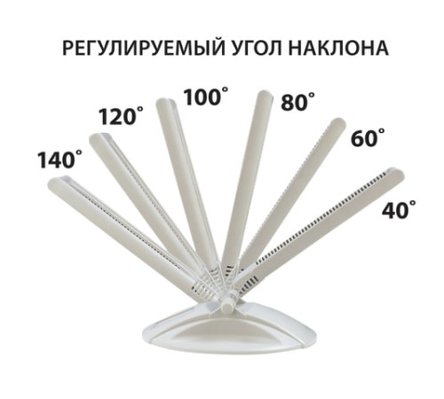 Демосистема настольная на 10 панелей, с 10 цветными панелями А4, серая, BRAUBERG 