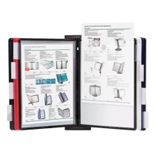 Демосистема настенная с 10 цветными панелями А4, черная, BRAUBERG 