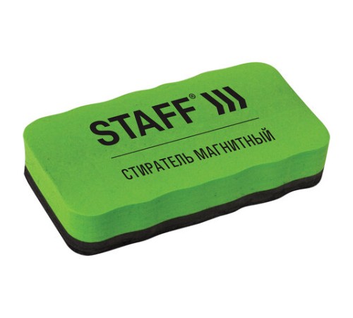 Стиратель магнитный для магнитно-маркерной доски (57х107 мм), упаковка с подвесом, STAFF 