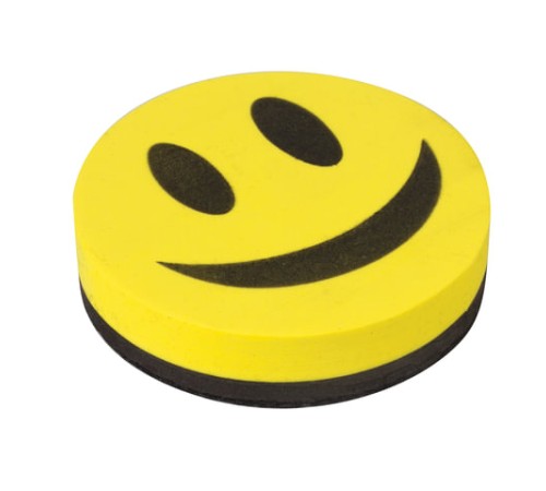 Стиратель магнитный для магнитно-маркерной доски, круглый, диаметр 90 мм, 