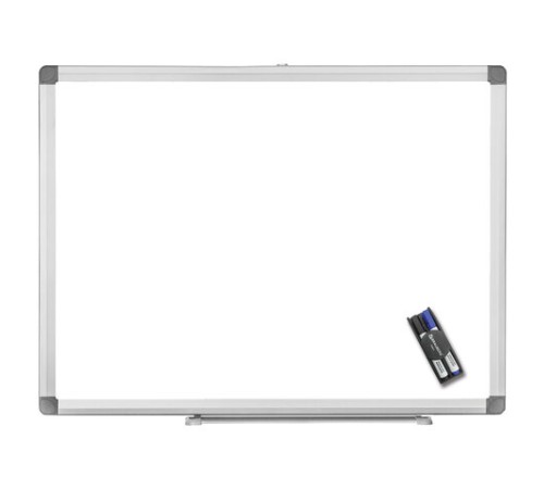 Набор для магнитно-маркерной доски (магнитный стиратель, 2 маркера 5 мм: черный, синий), BRAUBERG, 236853