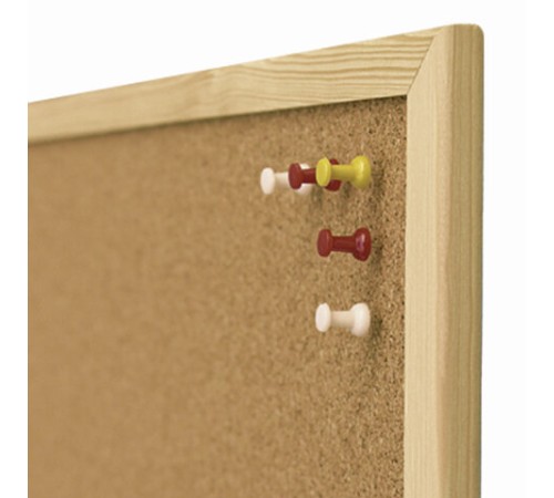 Доска пробковая для объявлений 90х120 см, деревянная рамка, ГАРАНТИЯ 10 ЛЕТ, РОССИЯ, BRAUBERG, 236861