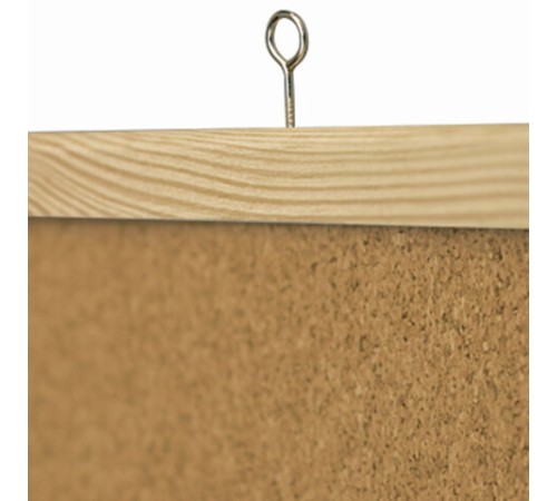 Доска пробковая для объявлений 90х120 см, деревянная рамка, ГАРАНТИЯ 10 ЛЕТ, РОССИЯ, BRAUBERG, 236861