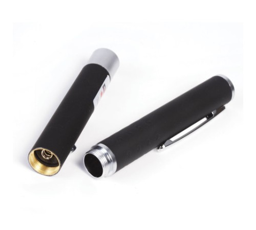 Указка лазерная, радиус 1000 м, зеленый луч, черный корпус, клип, футляр, TP-GP-17