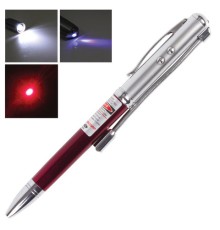 Указка лазерная, радиус 200 м, красный луч, LED-фонарь, стилус, детектор купюр, ручка, TD-RP-36