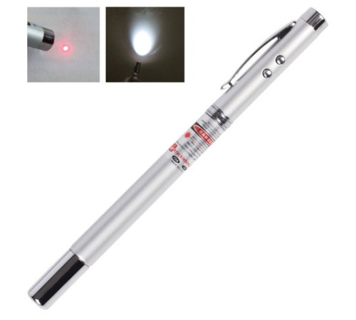 Указка лазерная, радиус 200 м, красный луч, LED-фонарь, указка, магнит, ручка, футляр, TP-RP-18