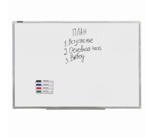 Держатель магнитный для 4 маркеров для доски (130х152 мм), BRAUBERG 