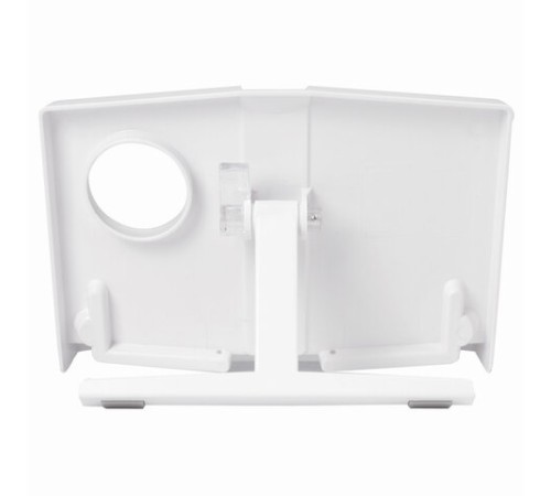 Подставка для книг и учебников BRAUBERG, регулируемый наклон, пластик, белая, 237445