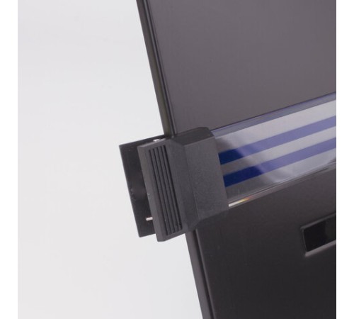 Подставка для книг и учебников BRAUBERG, большая, регулируемый наклон, металл/пластик, черная, 237447