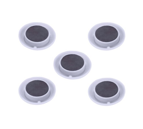 Магниты ОФИСМАГ 30 мм, НАБОР 5 шт., серые, 237474